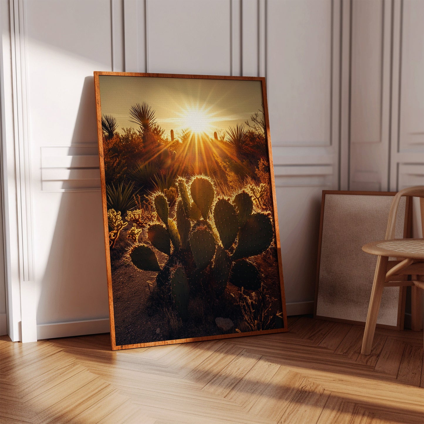 Desert Light Prickly Pear at Sunset