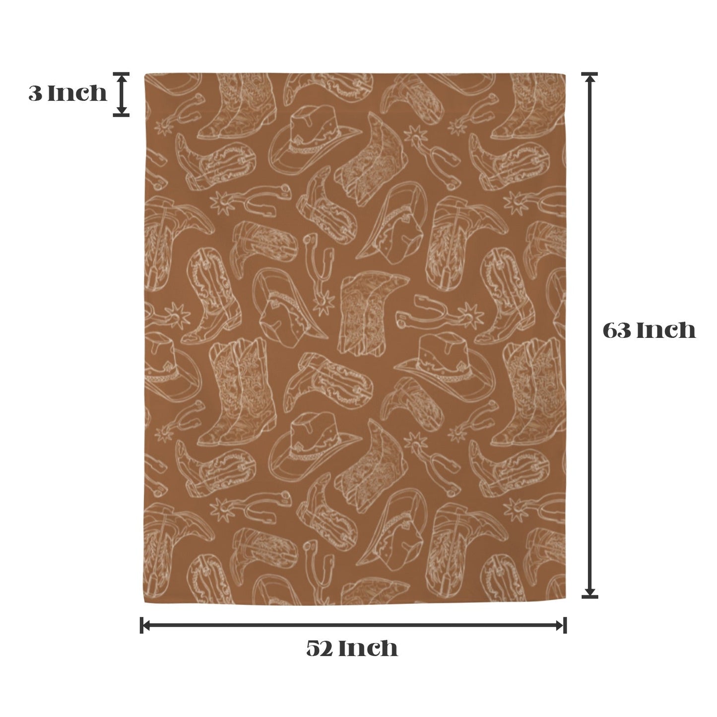 Western Print Curtains (52" x 63" ) Made in America