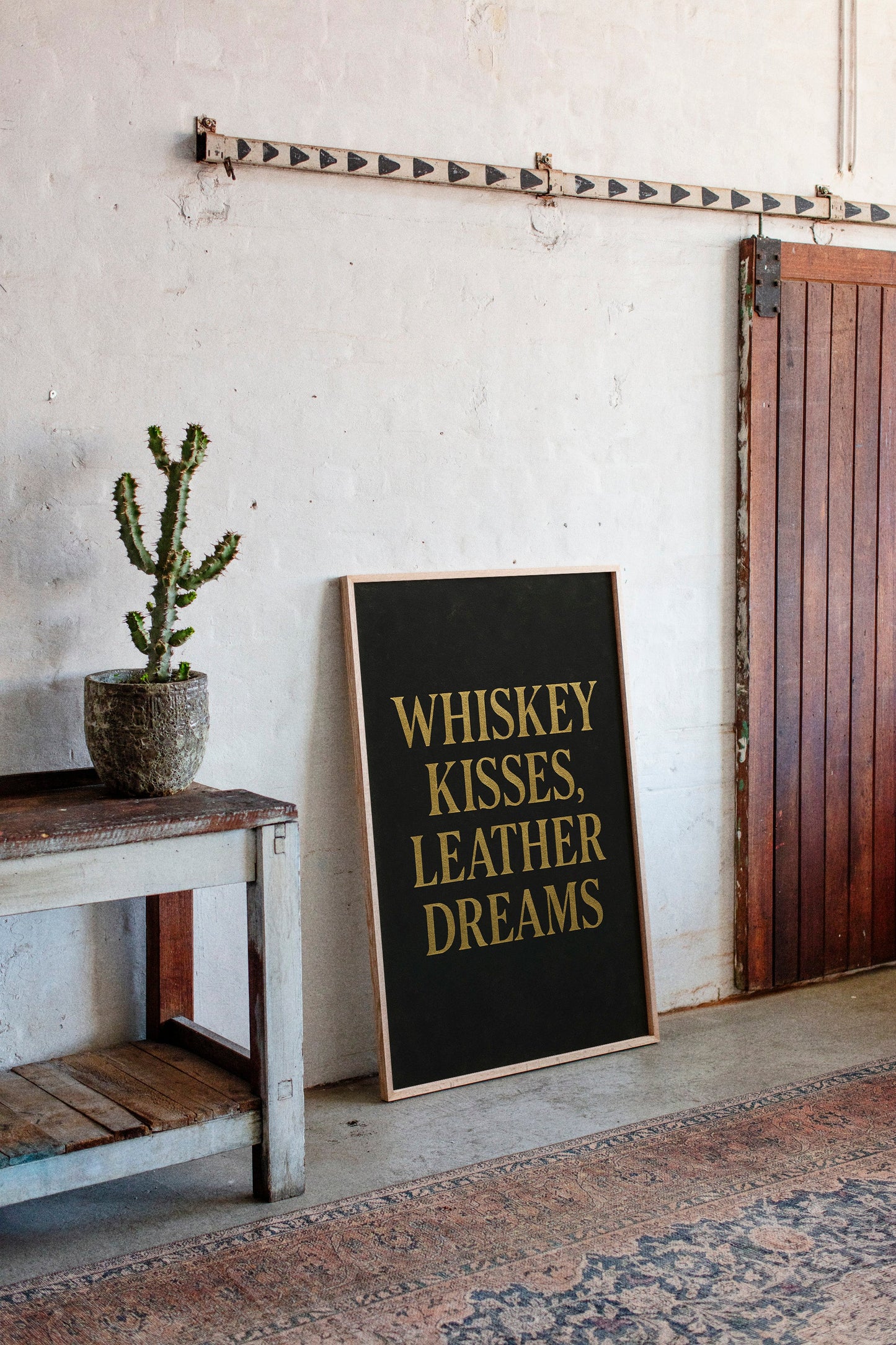 Whiskey Kisses Leather Dreams