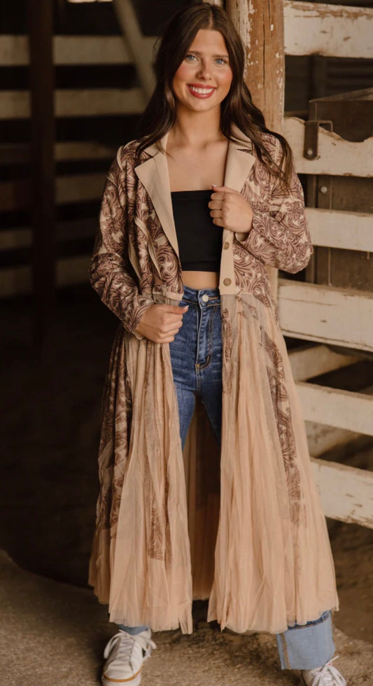 THE TOOLED LORETTA DUSTER