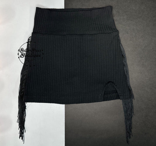 Midnight Fringe Skort