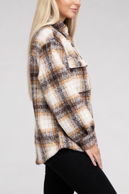 The Tylar Cozy Flannel Shacket