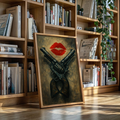 Kiss Kiss Bang Bang Western Print