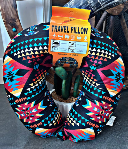 Aztec Print Travel Pillow