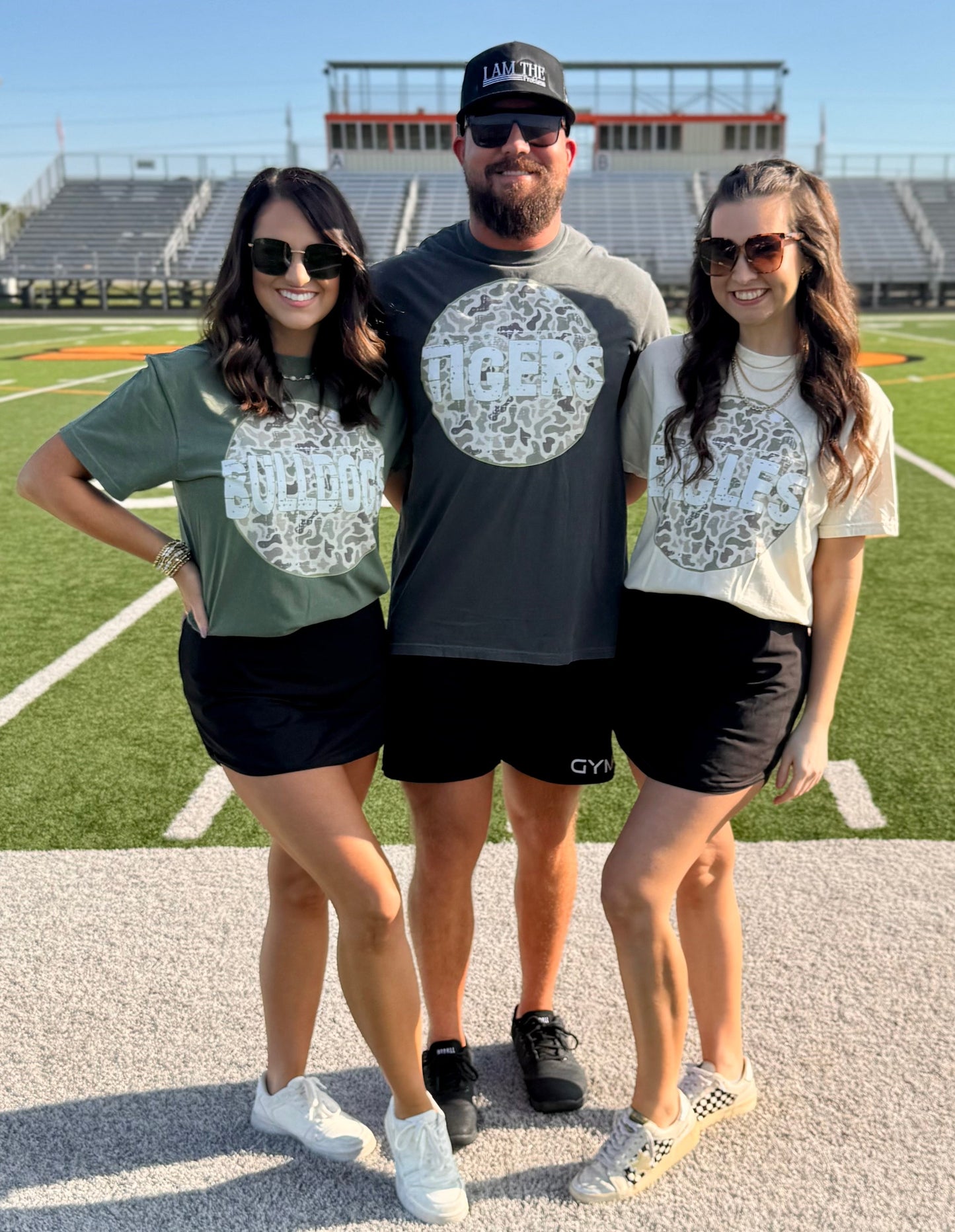 Custom Camo Circle Spirit Tee