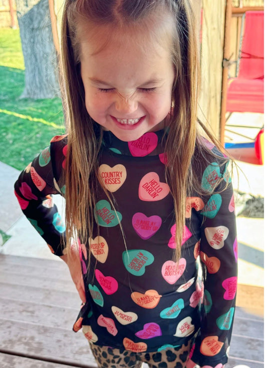 COWBOY SWEETHEART MESH TOP KIDS