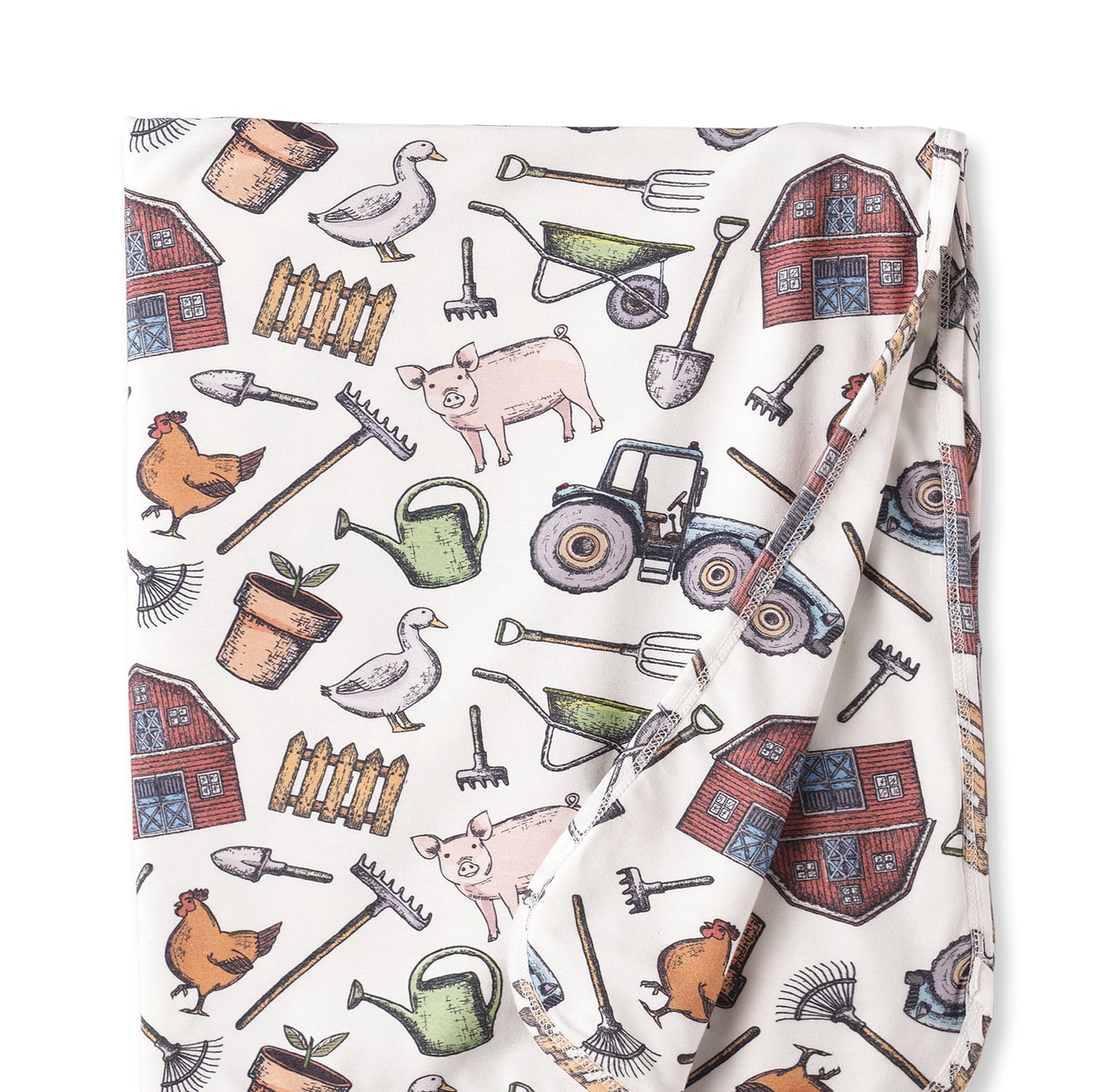 Farmer's Market Baby Stroller Blanket - Soft Bamboo