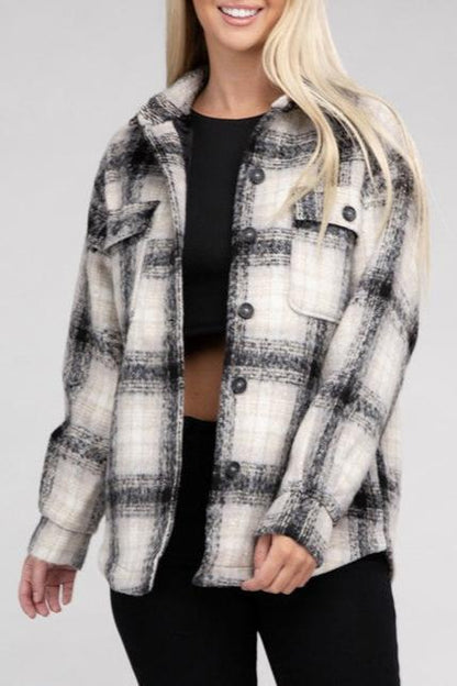 The Tylar Cozy Flannel Shacket