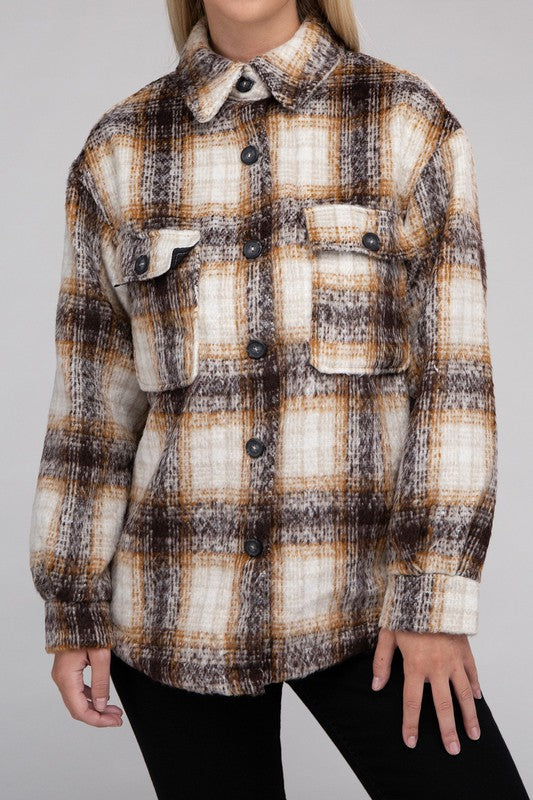 The Tylar Cozy Flannel Shacket