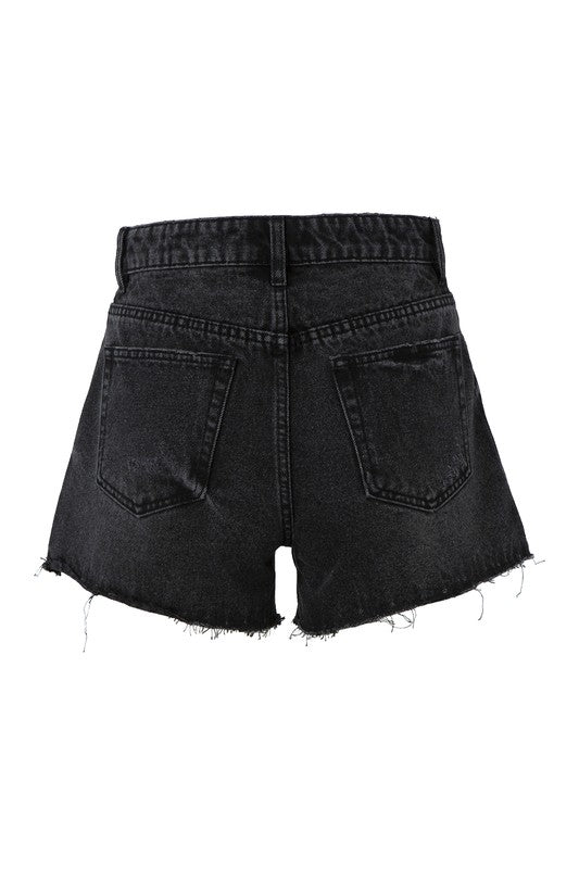 The Em Distressed Denim Shorts