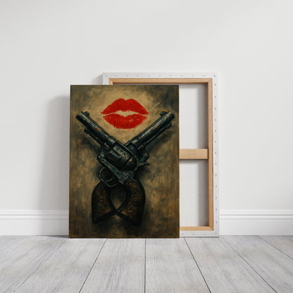 Kiss Kiss Bang Bang Western Print