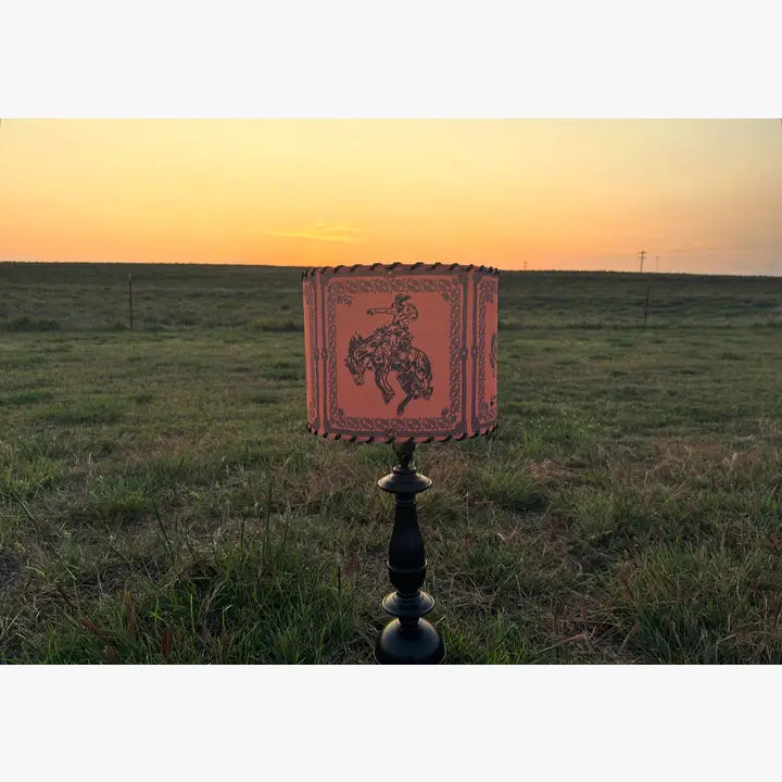 Bandana Bronc Orange and Black Lampshade