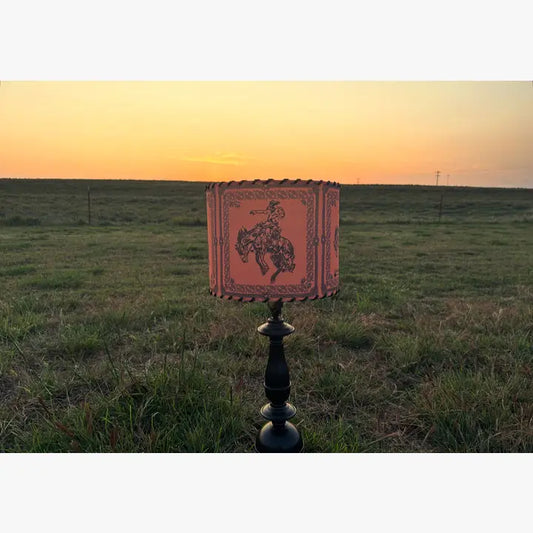Bandana Bronc Orange and Black Lampshade