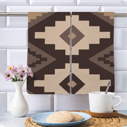 Earth Aztec Set of 2 Dish Towels Kitchen Towel Made in America