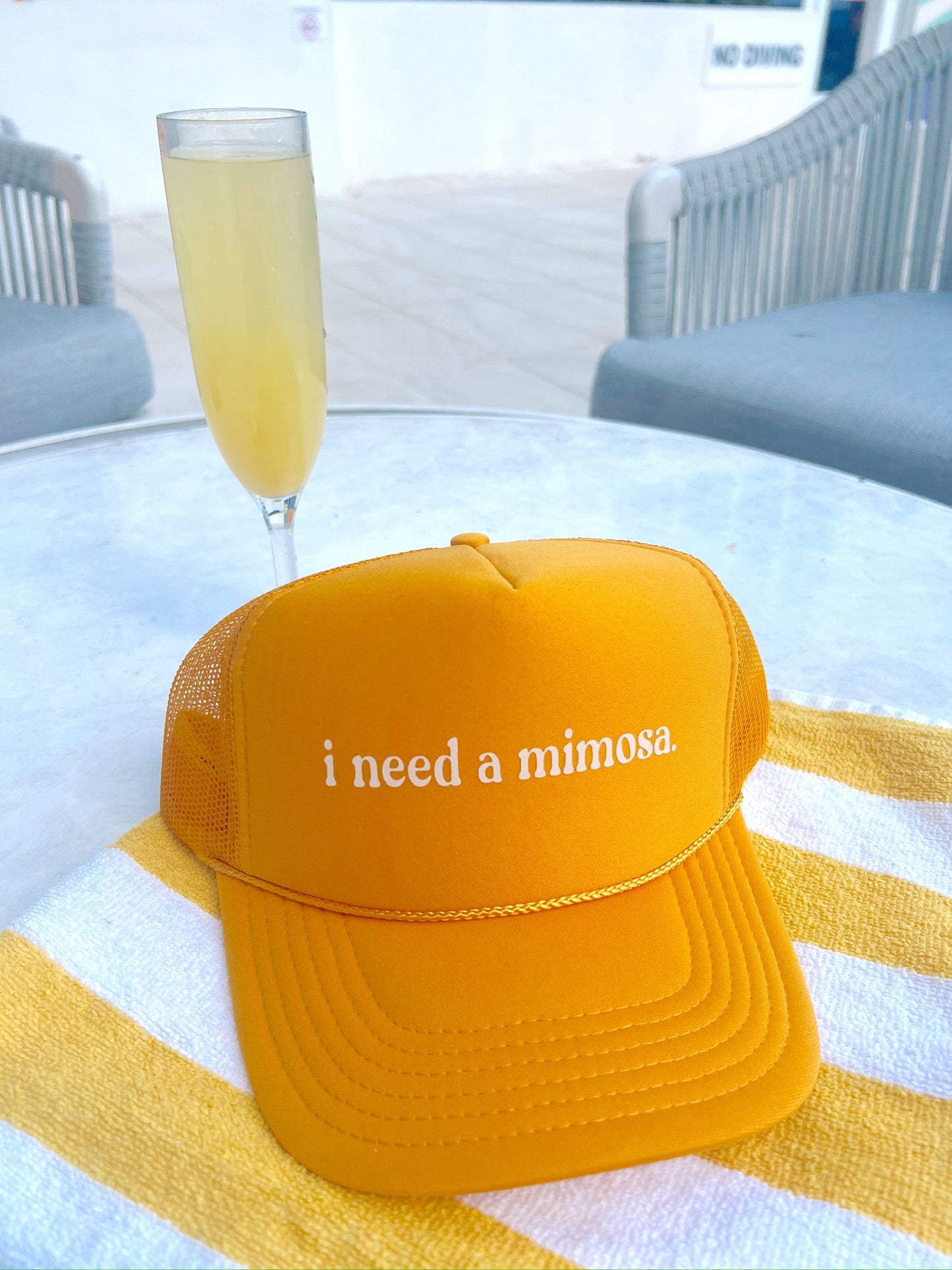 I Need a Mimosa Trucker Hat