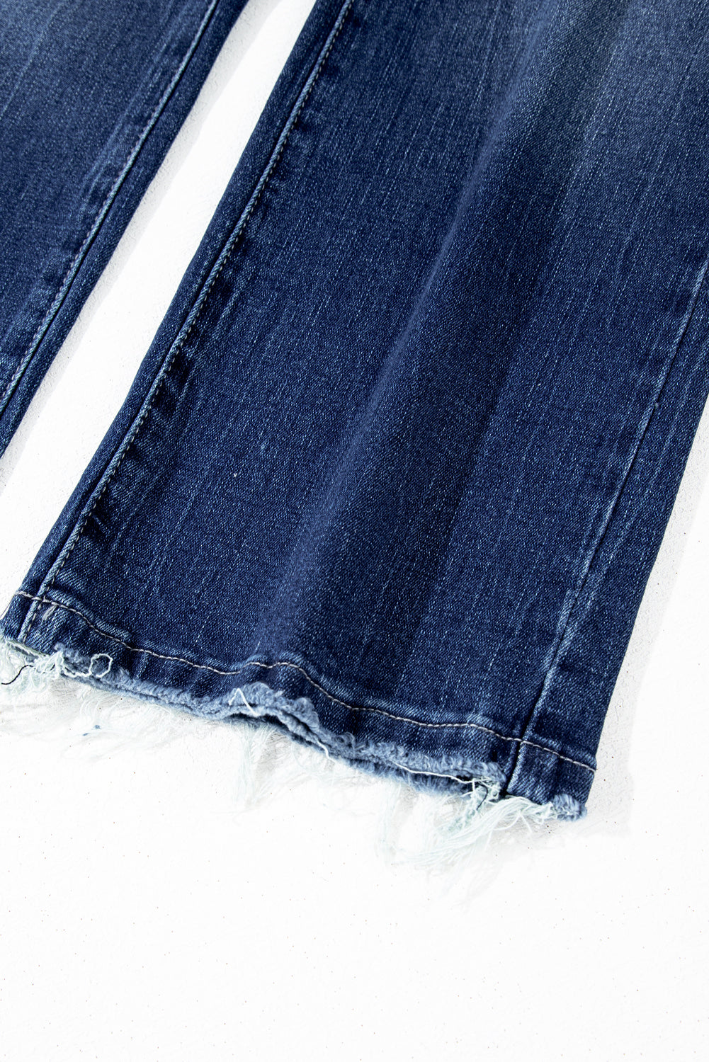 Mineral Wash Raw Hem  Flared Jeans