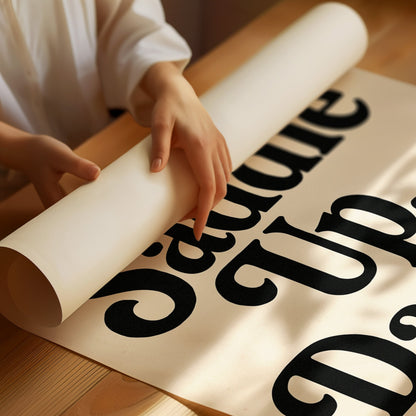 Saddle Up Darling Western Typography Print