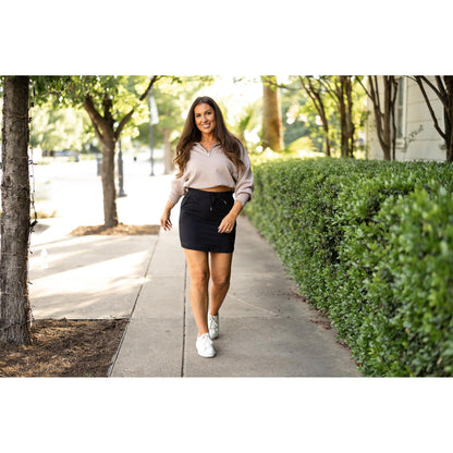 Ready to Ship | The Kristina BLACK Jogger Skirt