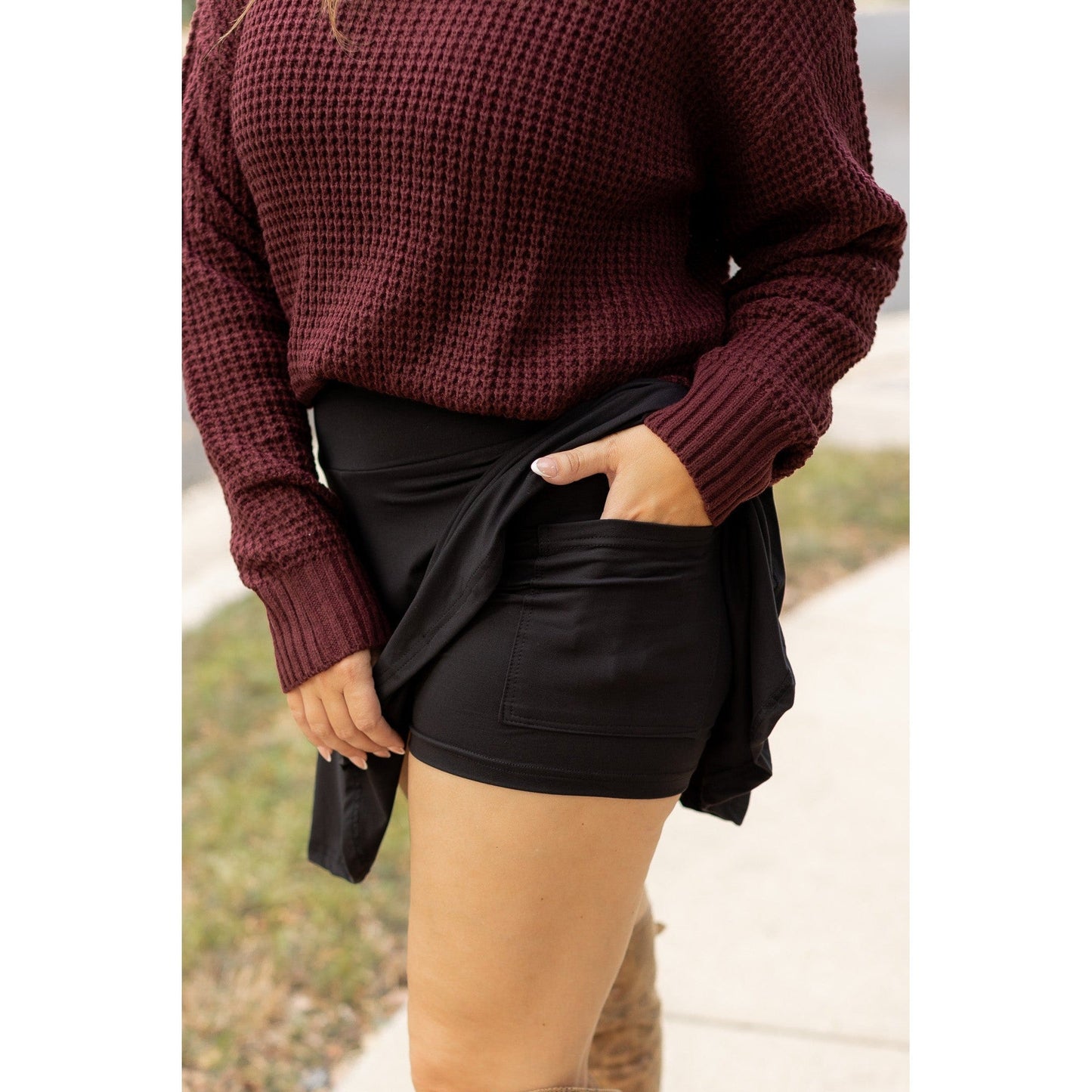 Ready to Ship | The Brielle Black Skort