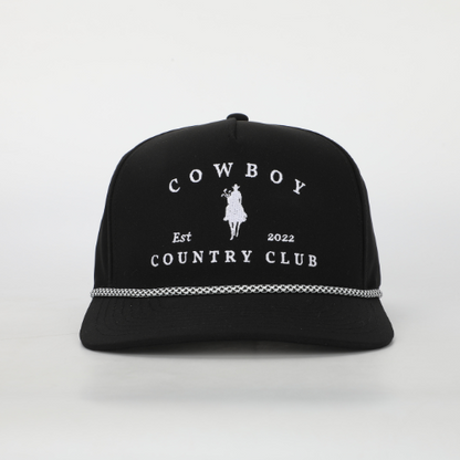 Horse Roped Hat Black