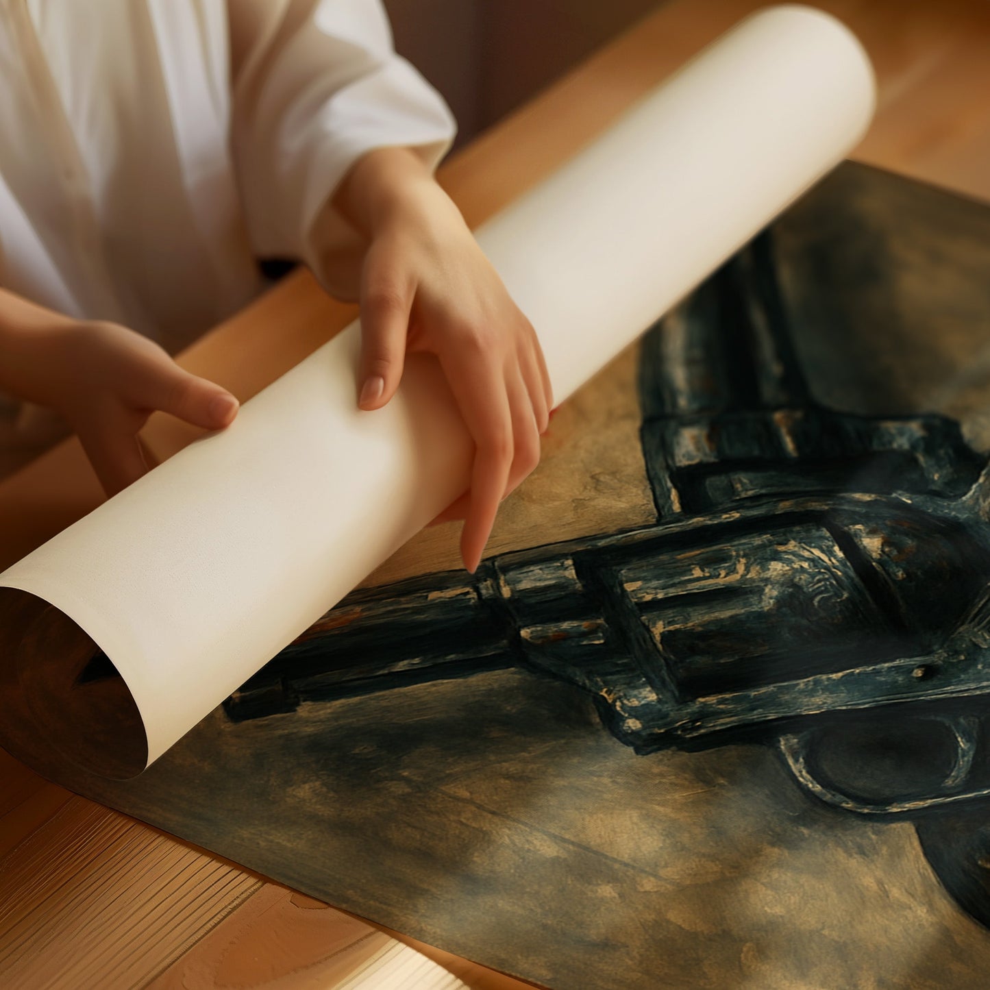 Kiss Kiss Bang Bang Western Print