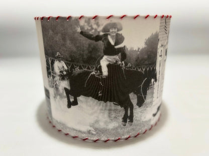 Old West Cowgirls Red Lace Lampshade