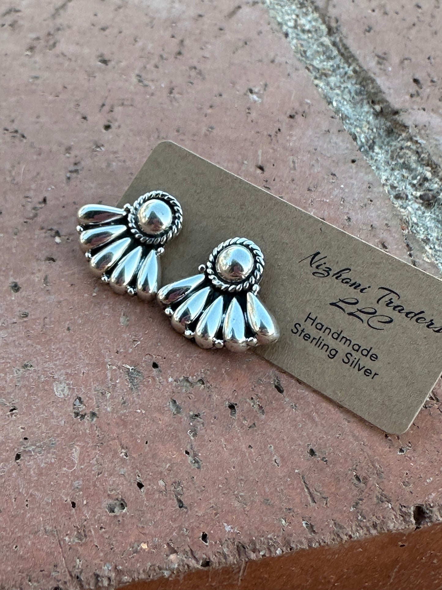 Nizhoni “The Backroads” Sterling Silver Post Earrings Handmade