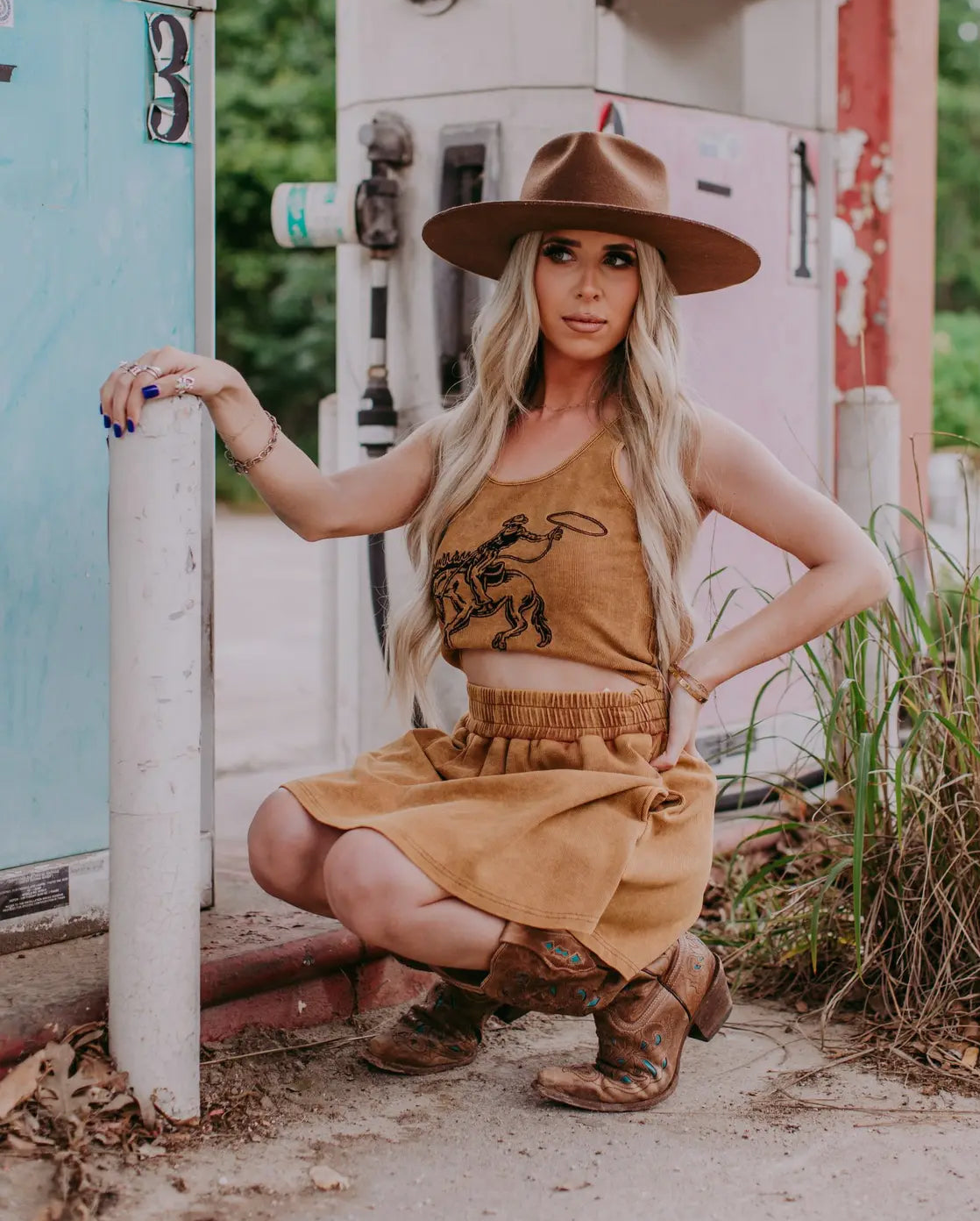 Bronc Bustin Weekend 2 Piece Crop Set