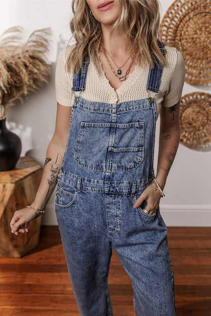 Denim Straight Leg Bibs