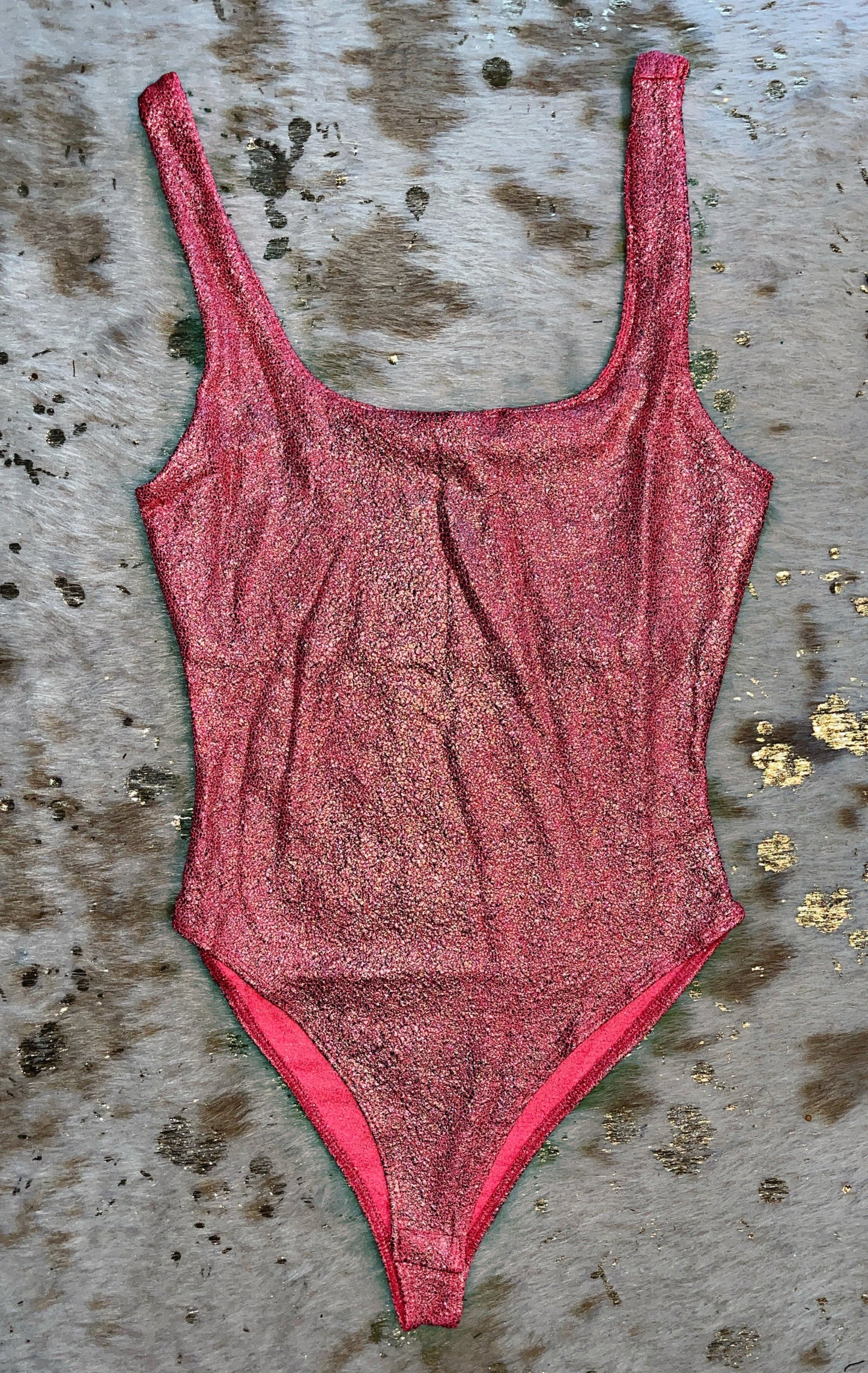 Metallic Pink Bodysuit