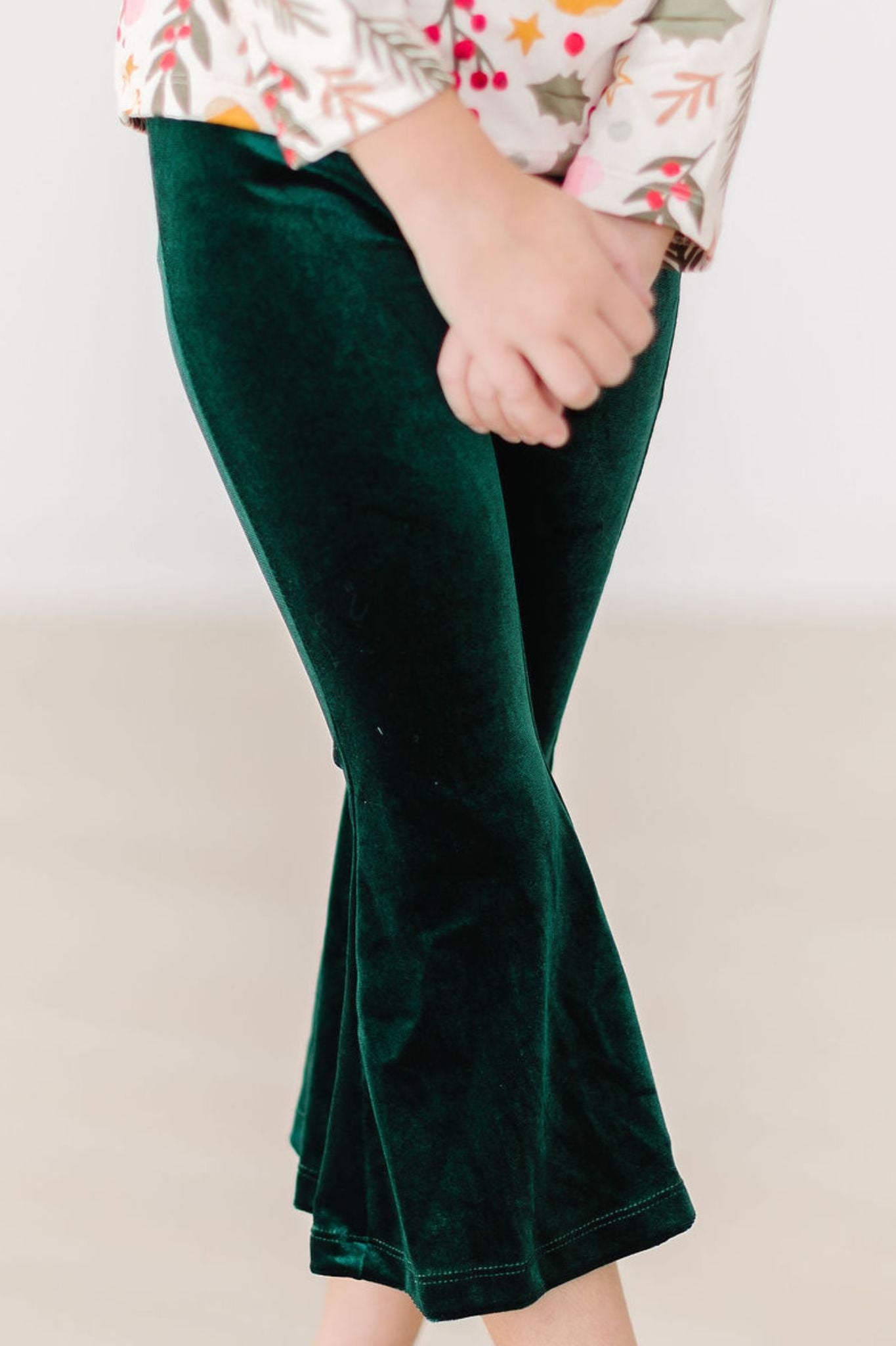 Hunter Green Velvet Bells