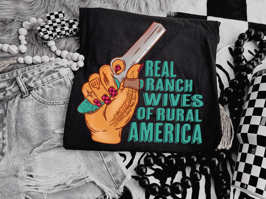 Real Ranch Wives Comfort Colors Graphic Tee