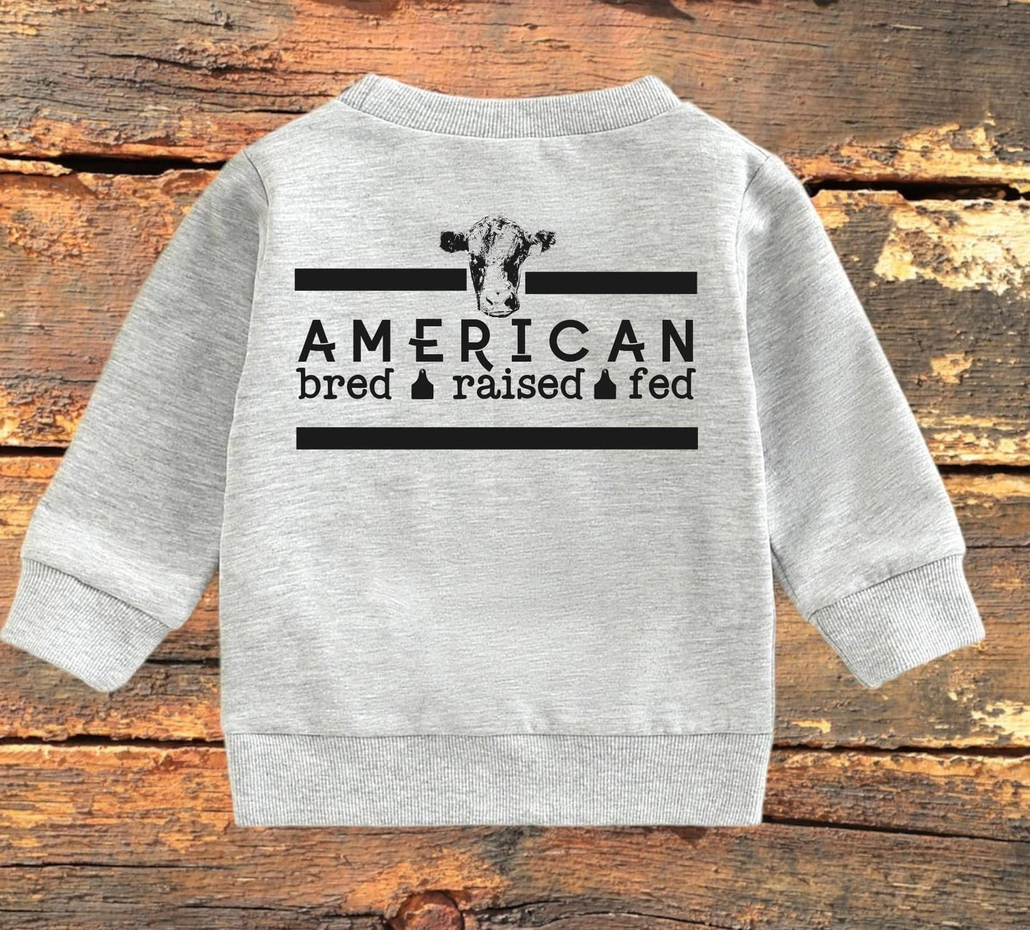 Kids American bred raised fed (sweatshirt)