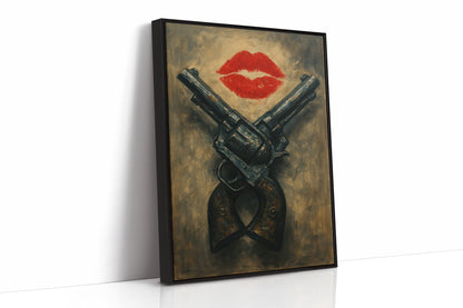 Kiss Kiss Bang Bang Western Print