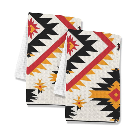 Southwestern Aztec Set of 2 Kitchen Dish Towels Made in America