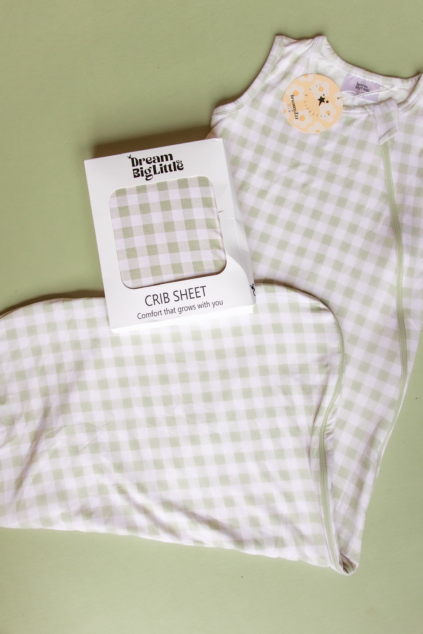 SAGE GINGHAM DREAM SLEEP SACK