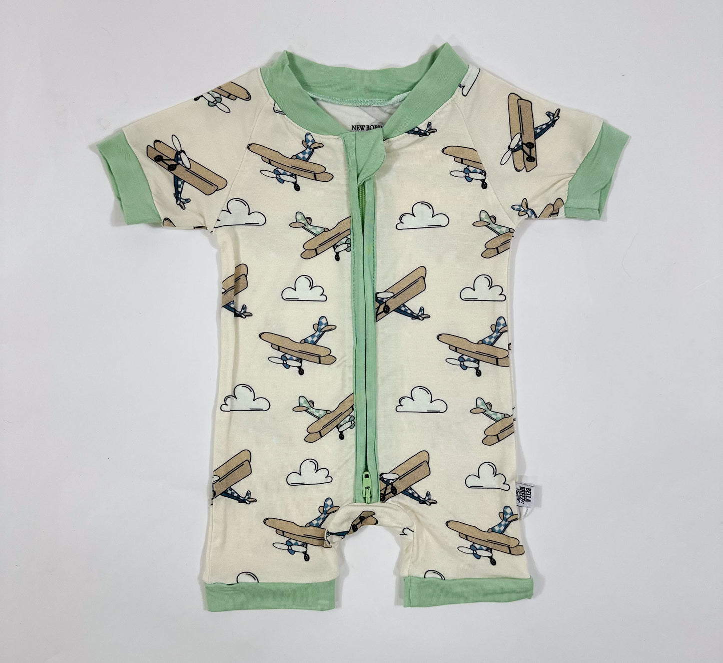 Airplane Bamboo Shortie Romper