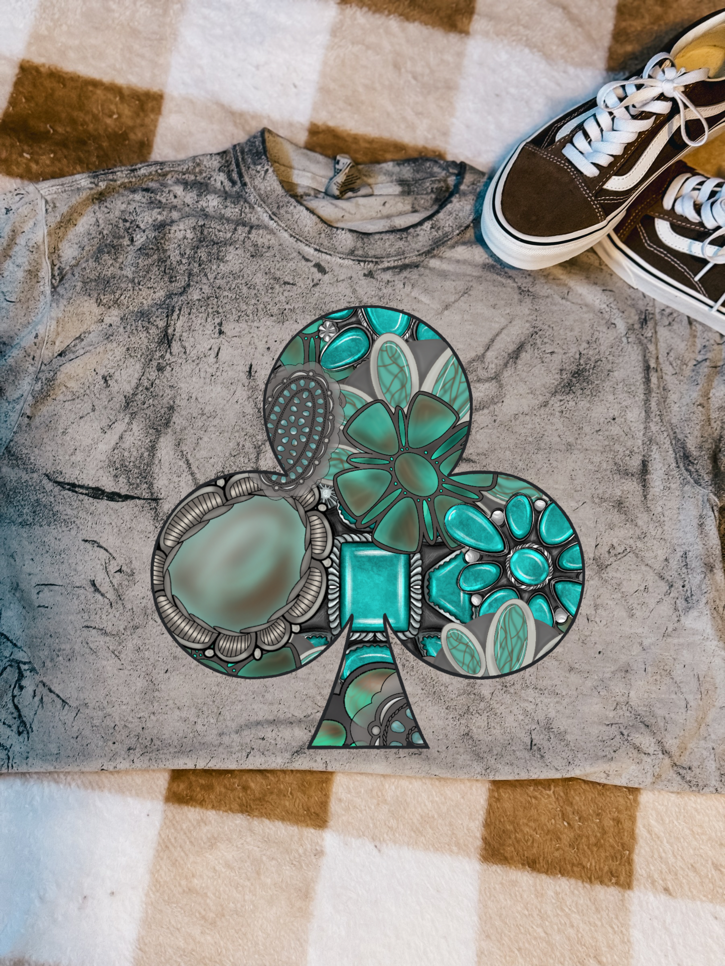 Turquoise Club Colorblast Graphic Tee