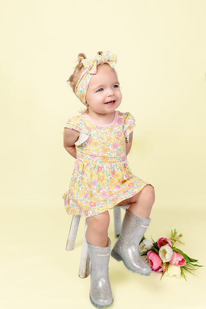 BLOOMIN' WILDFLOWERS DREAM BODYSUIT DRESS