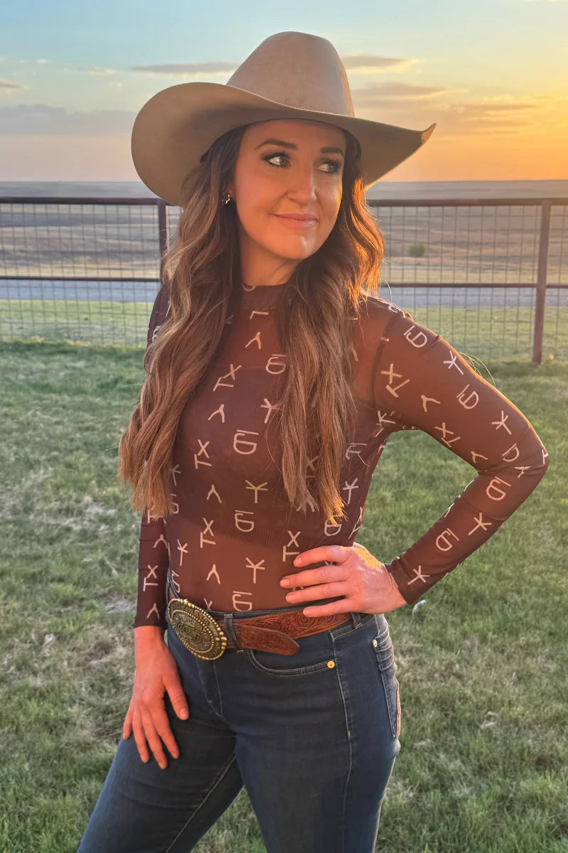 AMARILLO BY MORNING MESH TOP