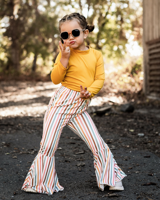 Aspen Mock Turtleneck Leotard - Mustard