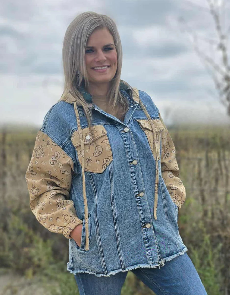BANDANA COUNTRY DENIM SHACKET