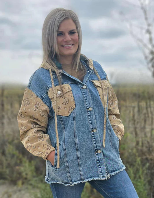 BANDANA COUNTRY DENIM SHACKET