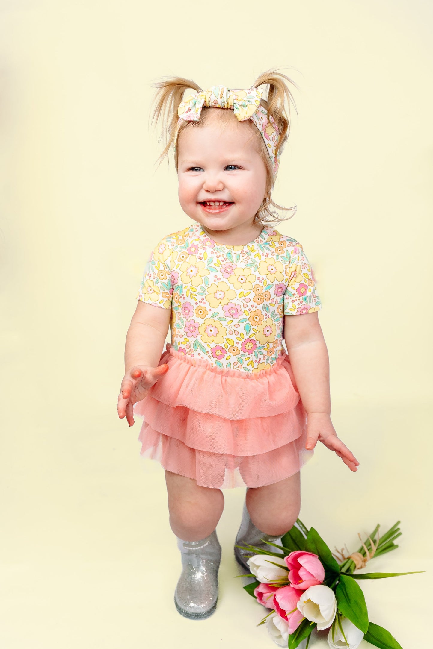 BLOOMIN' WILDFLOWERS DREAM TUTU BODYSUIT DRESS