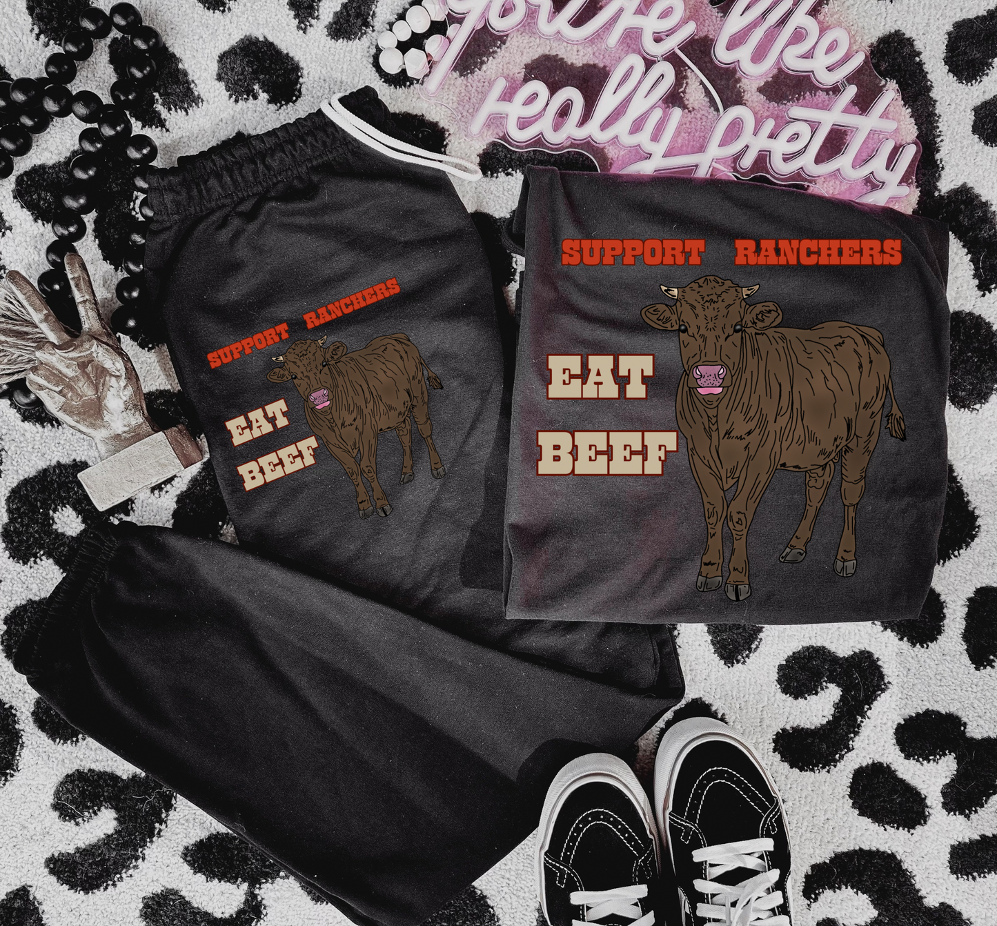 Eat Beef Sweat Set