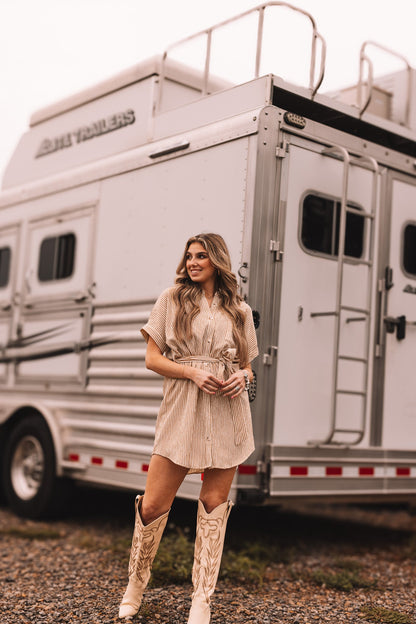 The Donna Button Down Shirt Dress