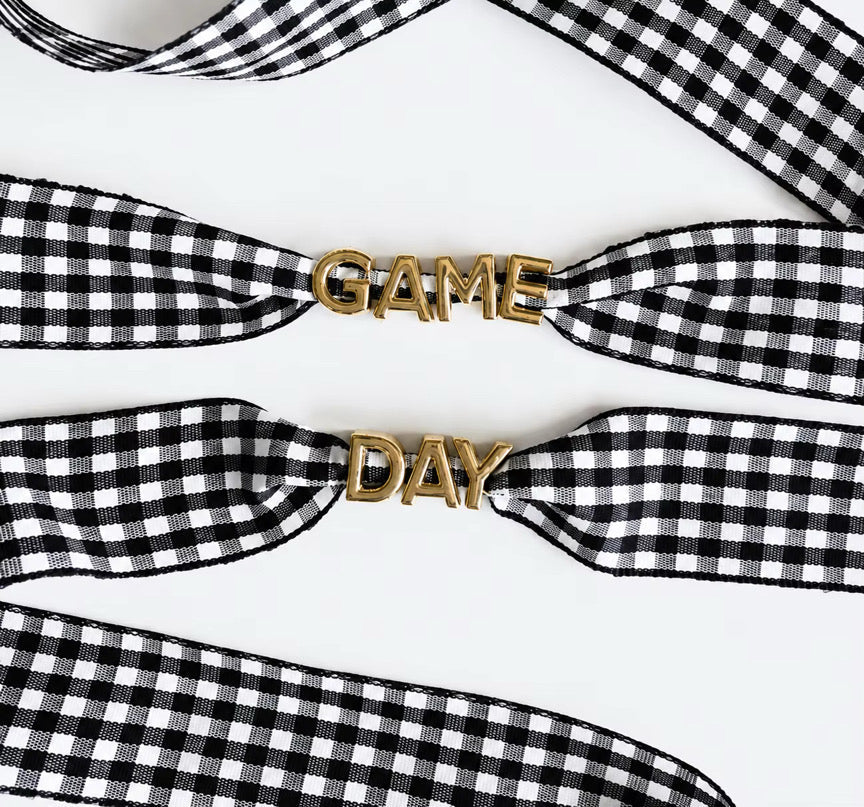 Game Day Gingham Shoe Laces *PRE ORDER*