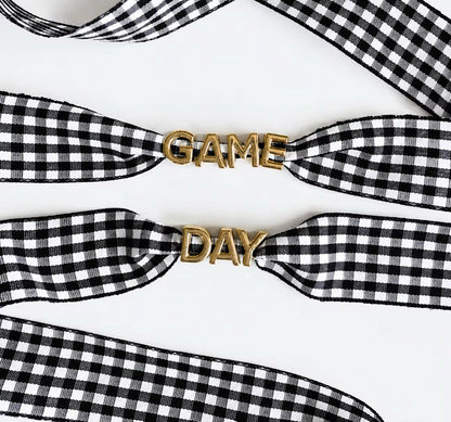Game Day Gingham Shoe Laces *PRE ORDER*