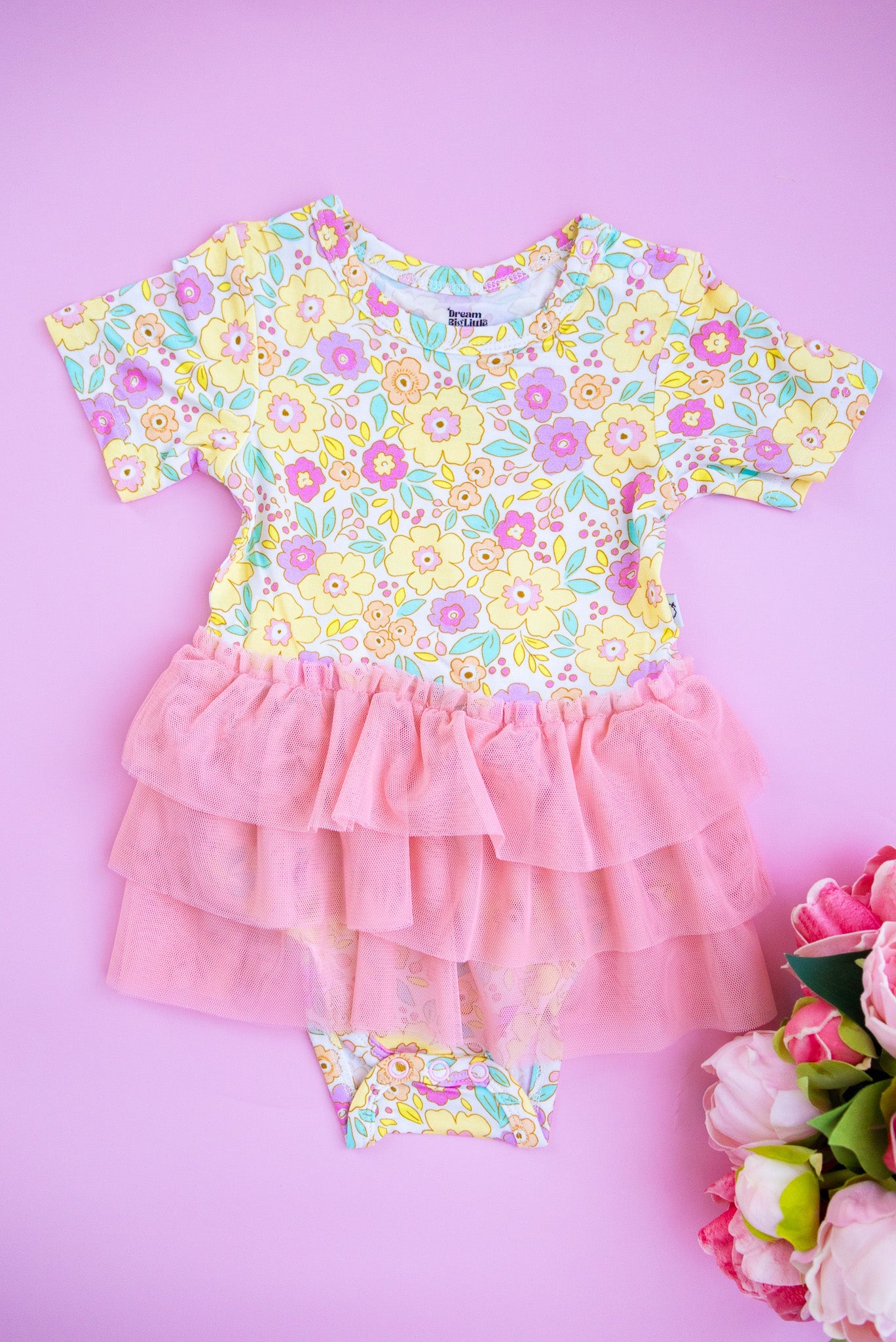 BLOOMIN' WILDFLOWERS DREAM TUTU BODYSUIT DRESS