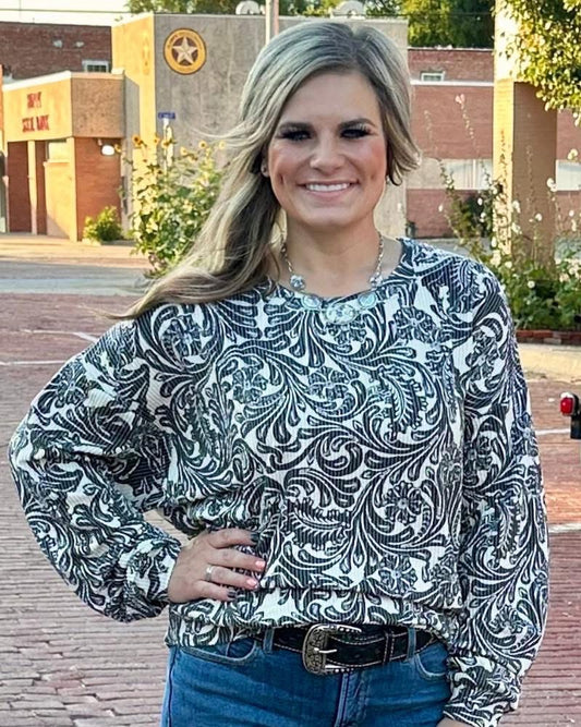 Tooled In Love Sweater Top